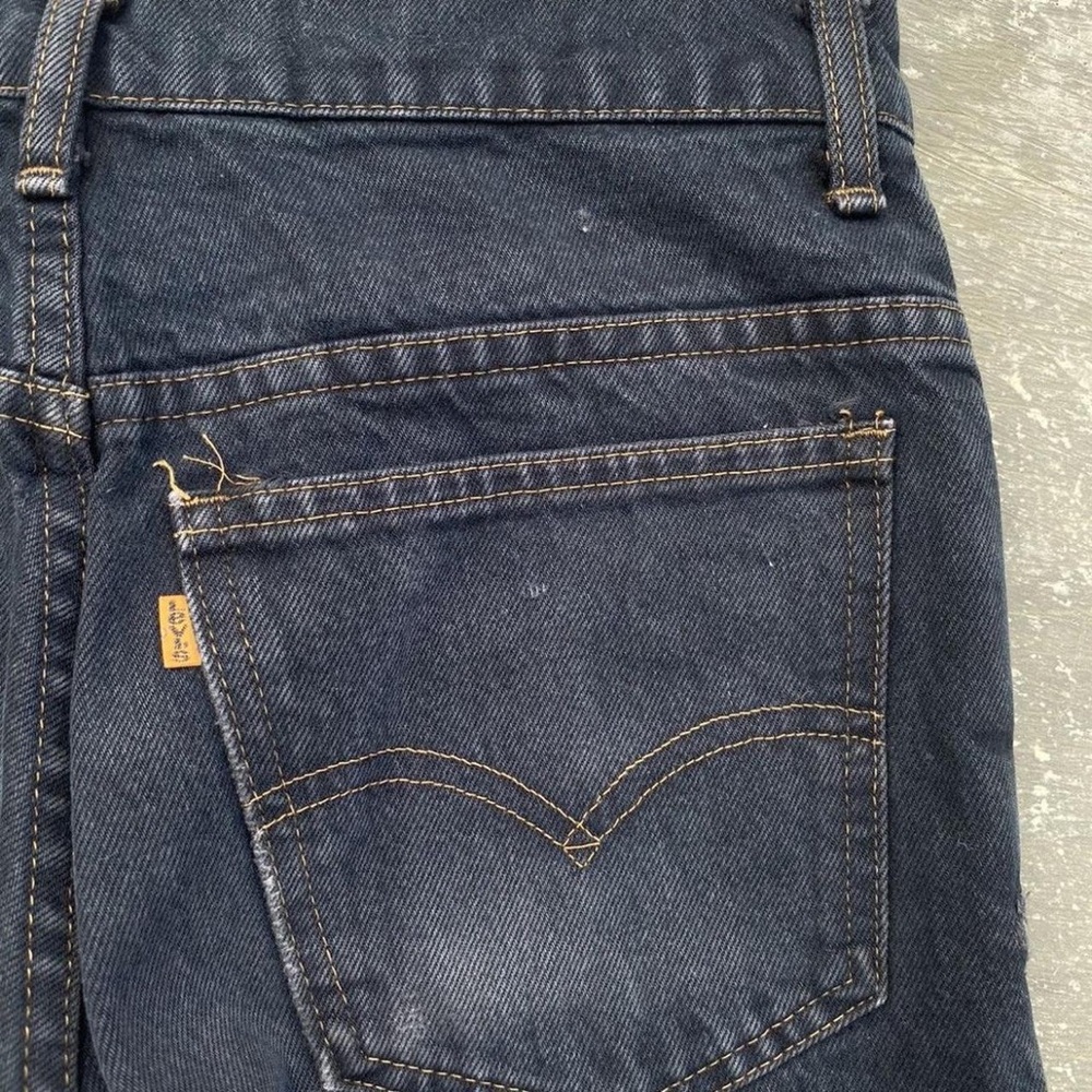 Levi's Men's Dark Blue Bootcut Jeans orange tab vintage 1970’s